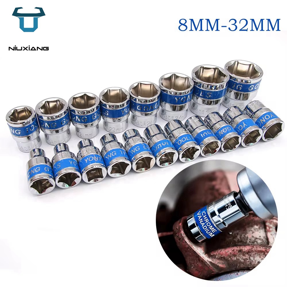 Pneumatic Impact Wrench - 딥 임팩트 소켓 세트, 드라이브 메트릭