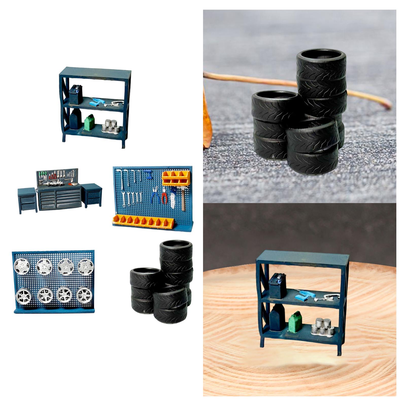 1/64 디오라마 차고 액세서리 미니어처, 자동차 정비 - Auto Repair Shop Layout 리뷰 및 가격