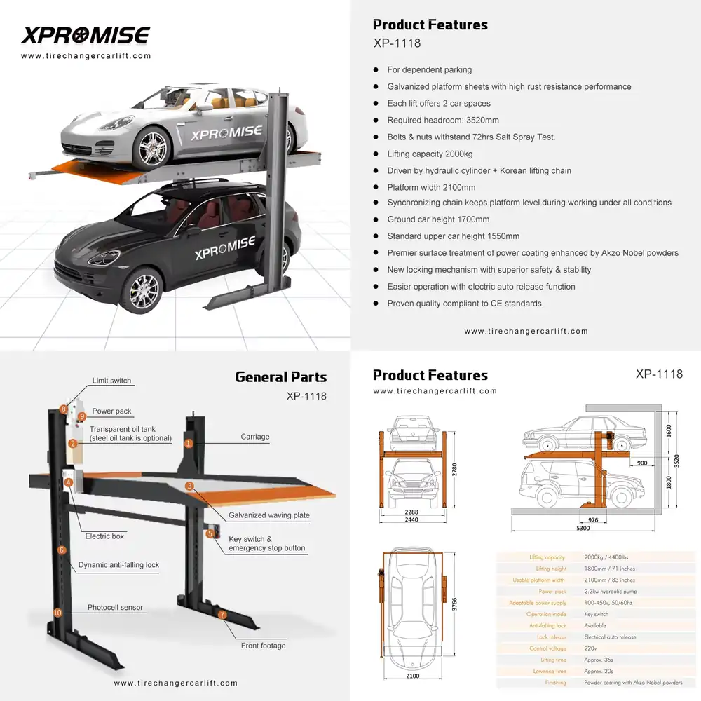 새로운 디자인의 2포스트 자동차 주차 리프트 시스템 ( - Auto Repair Shop Design 리뷰 및 가격