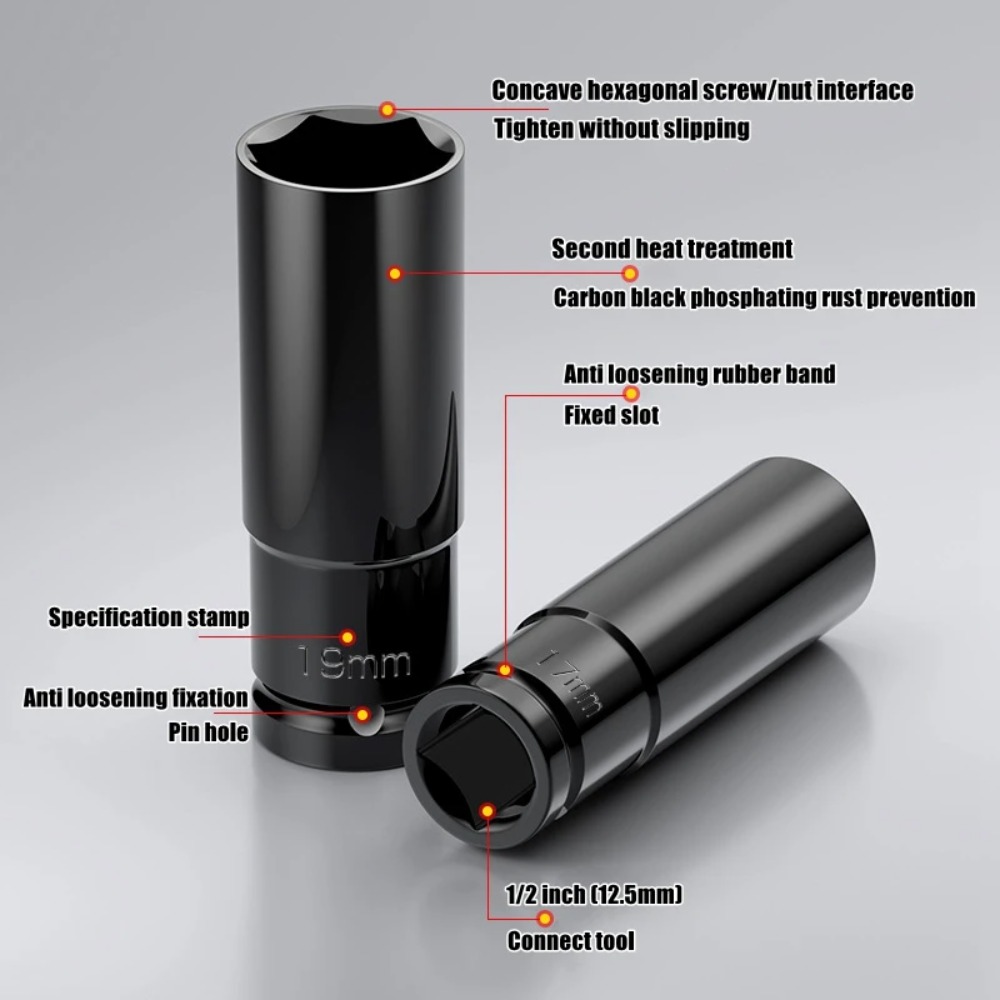 1/2인치 드라이브 딥 임팩트 소켓 드라이브 미터법 렌 - Pneumatic Impact Wrench 리뷰 및 가격