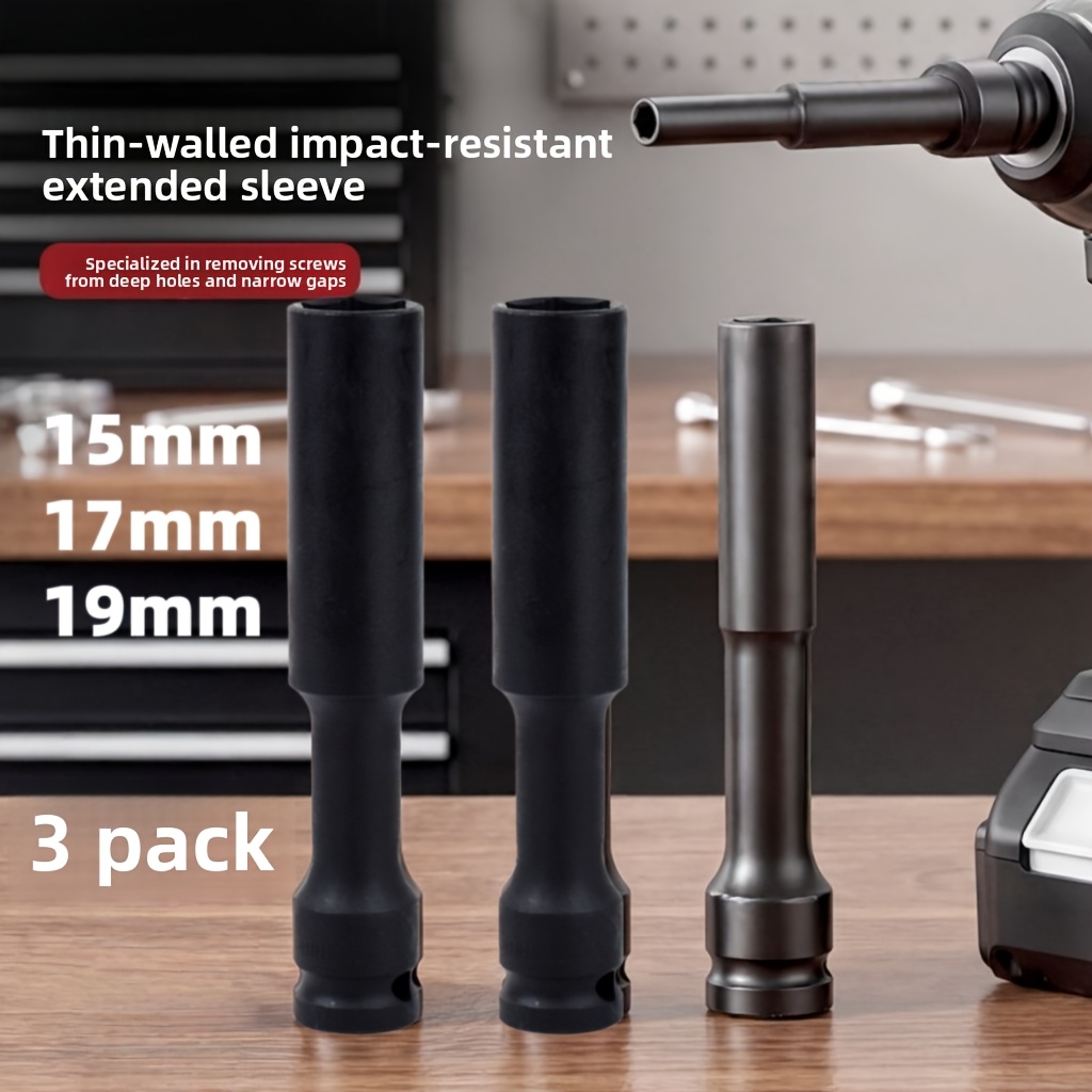 1/3개입 1/2인치 확장형 얇은 벽 임팩트 소켓 세트 - Pneumatic Impact Wrench 리뷰 및 가격