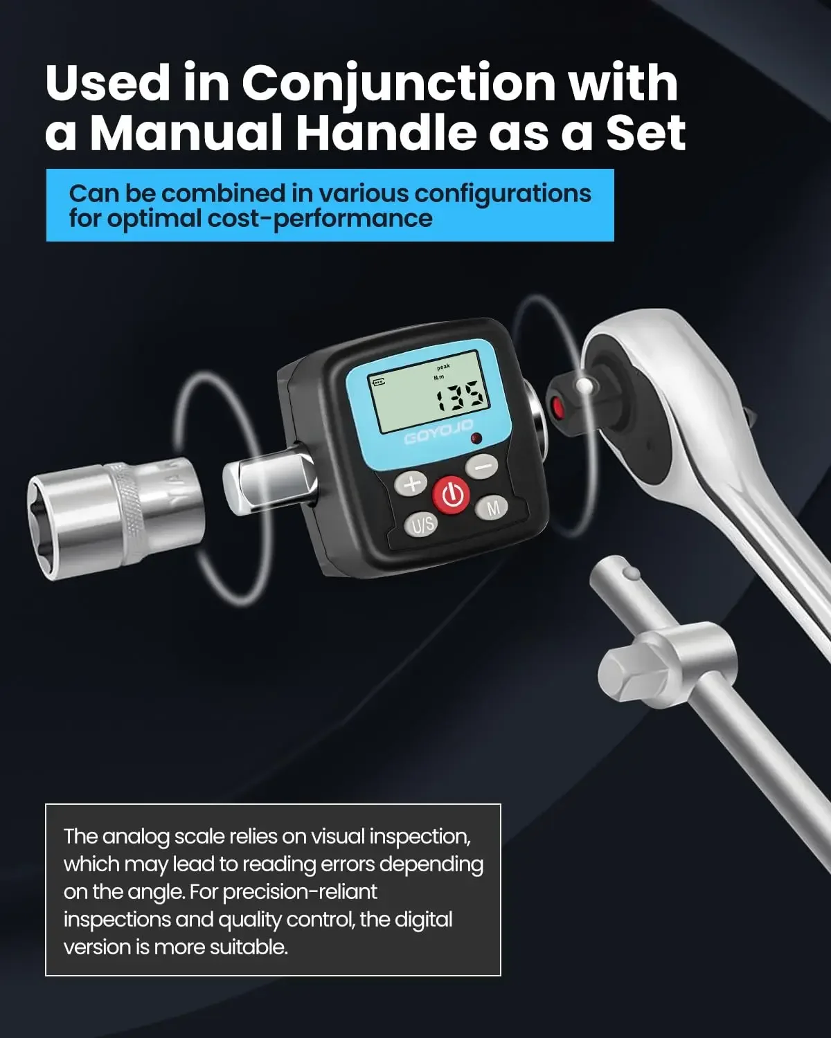 GOYOJO 디지털 토크 렌치 어댑터 - LCD 디스플 - Torque Wrench Digital 리뷰 및 가격