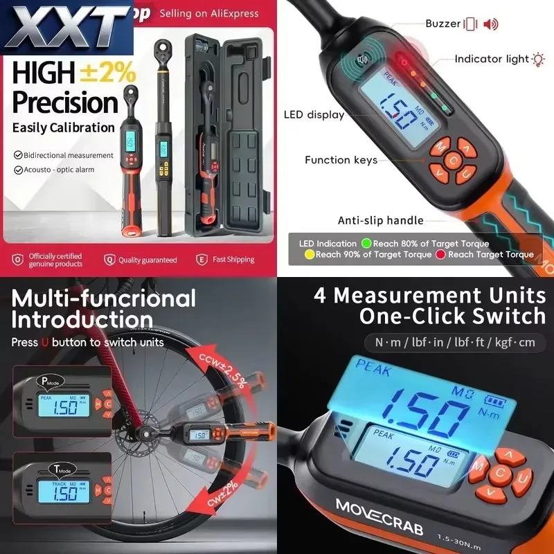 XXT 디지털 토크 렌치 1.5-340N.m 2% 정확 - Torque Wrench Digital 리뷰 및 가격