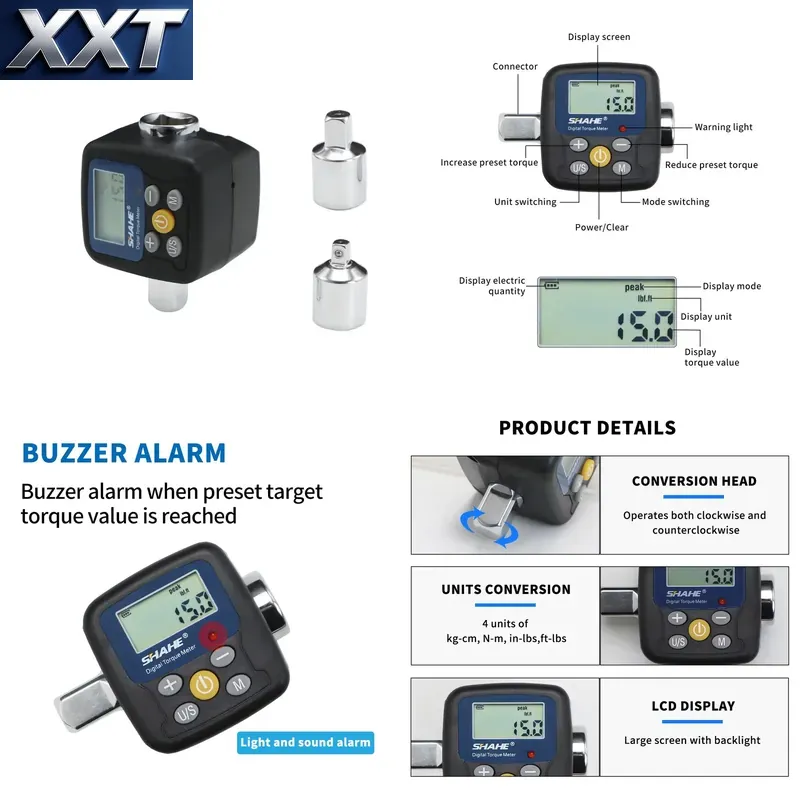 XXT 샤헤 디지털 토크 렌치 어댑터 전자 토크 도구, - Torque Wrench Digital 리뷰 및 가격